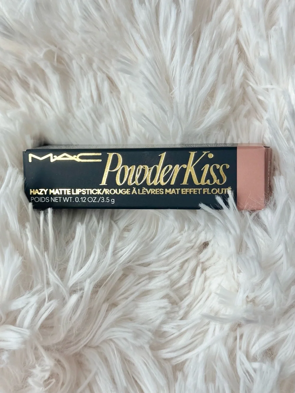 MAC Cosmetics Powder Kiss Hazy Matte Lipstick - Nude Peach